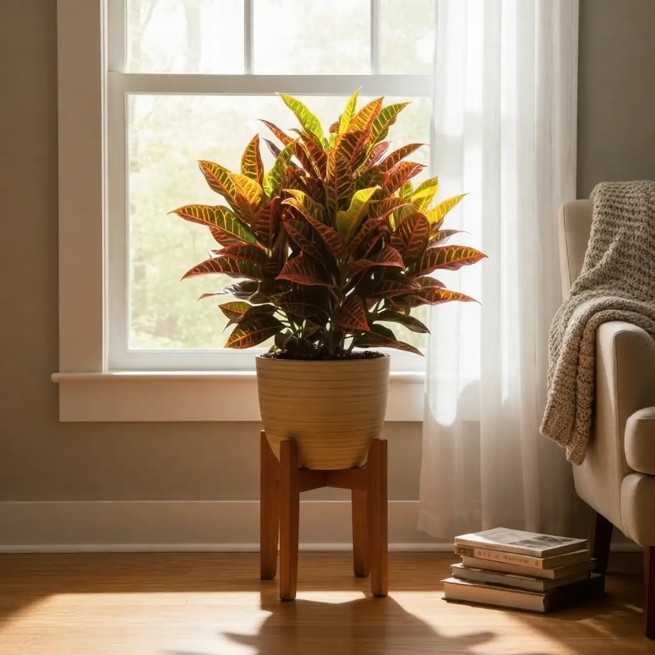 Why Bright Light Makes Crotons Blaze: The Science of Variegation, Carotenoids, and Anthocyanins
