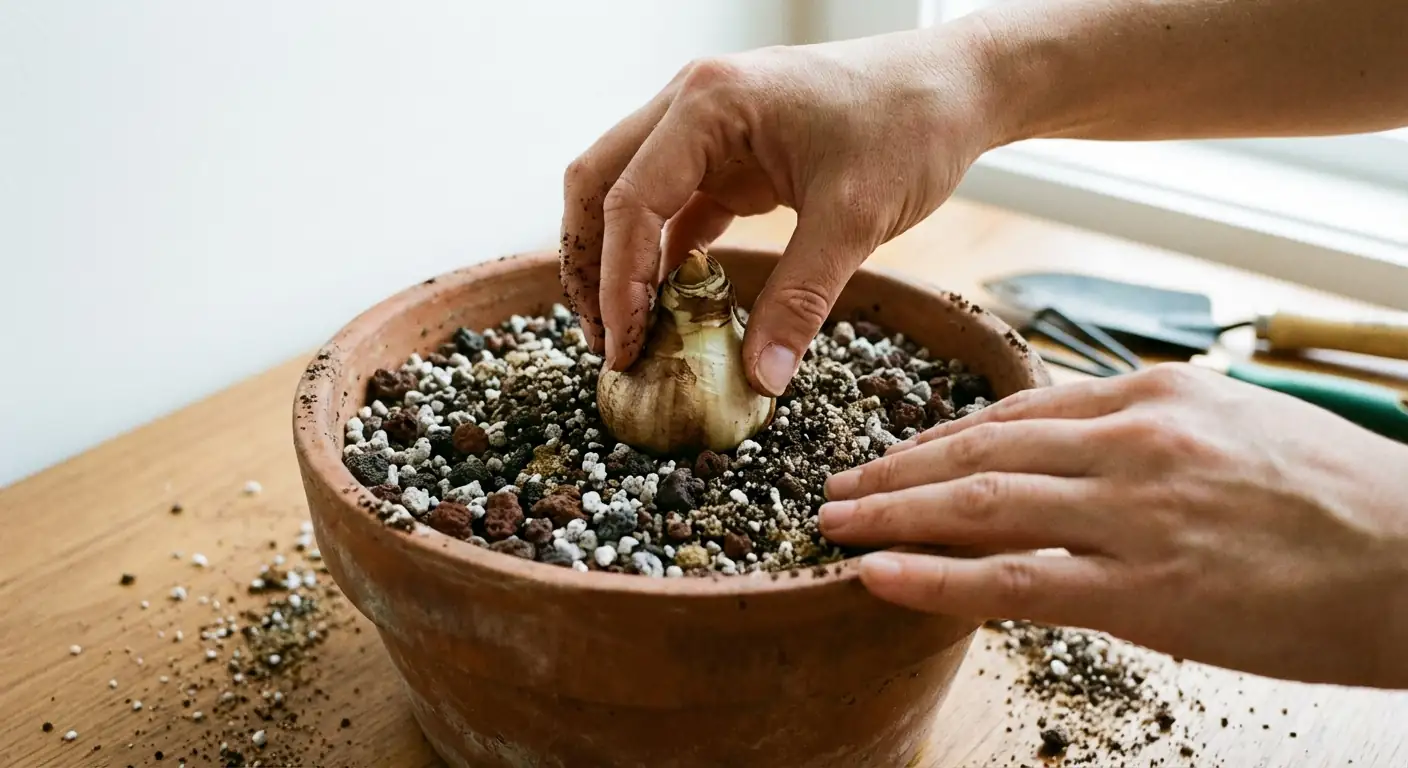 paperwhite bulbs top third exposed