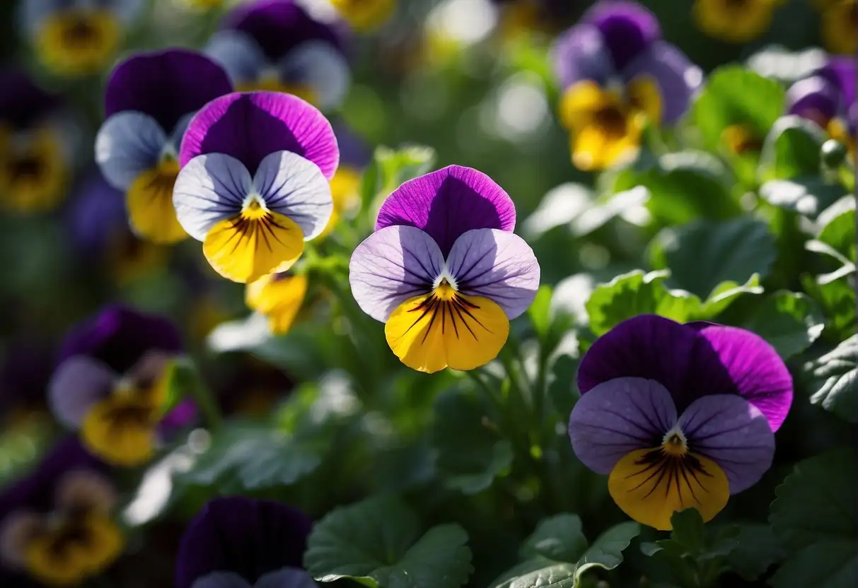 pansies morning sun afternoon shade
