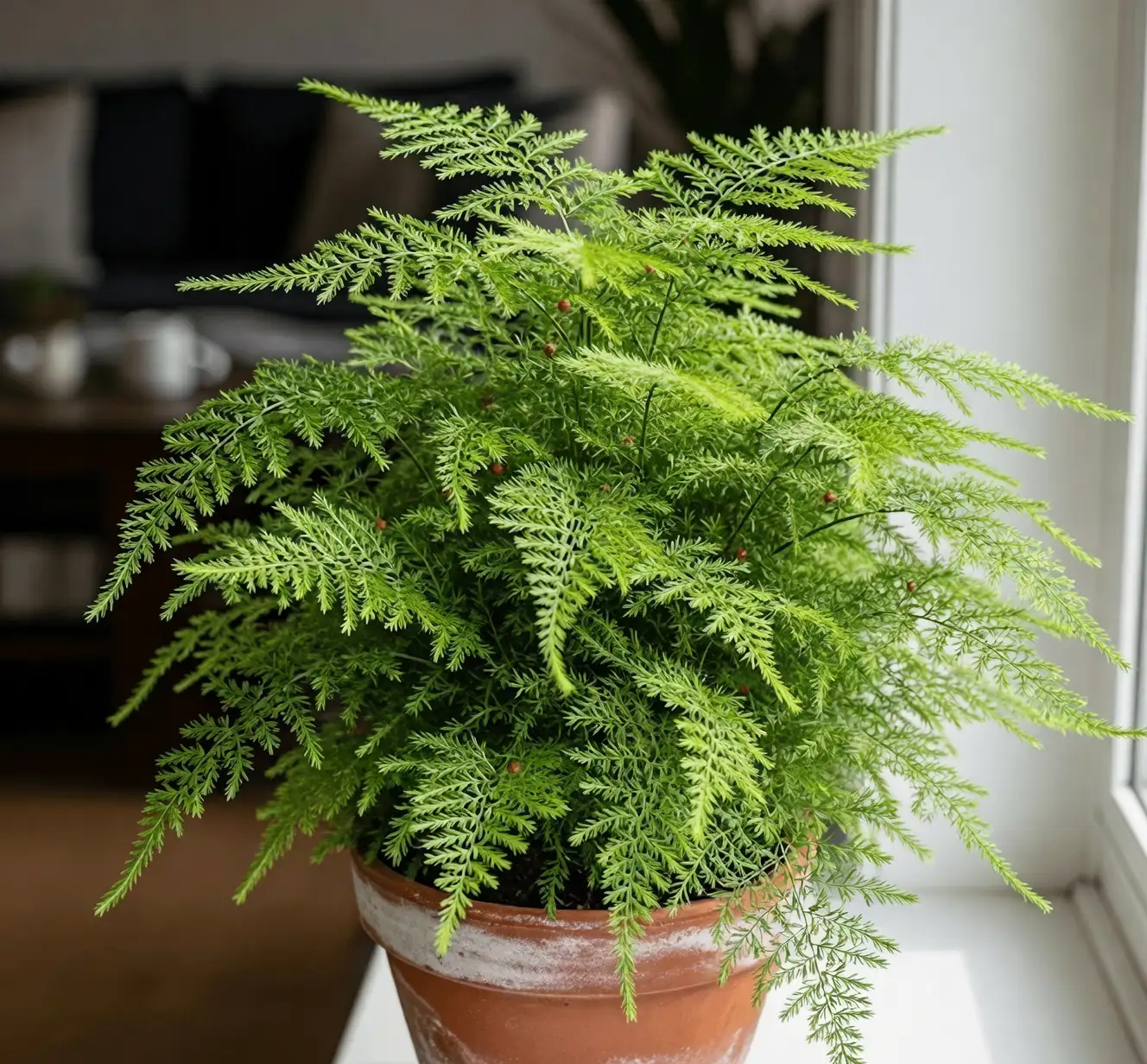 Cloud Trellises and Airy Arches: Train and Prune Asparagus Fern for Shape, Airflow, and Blooms