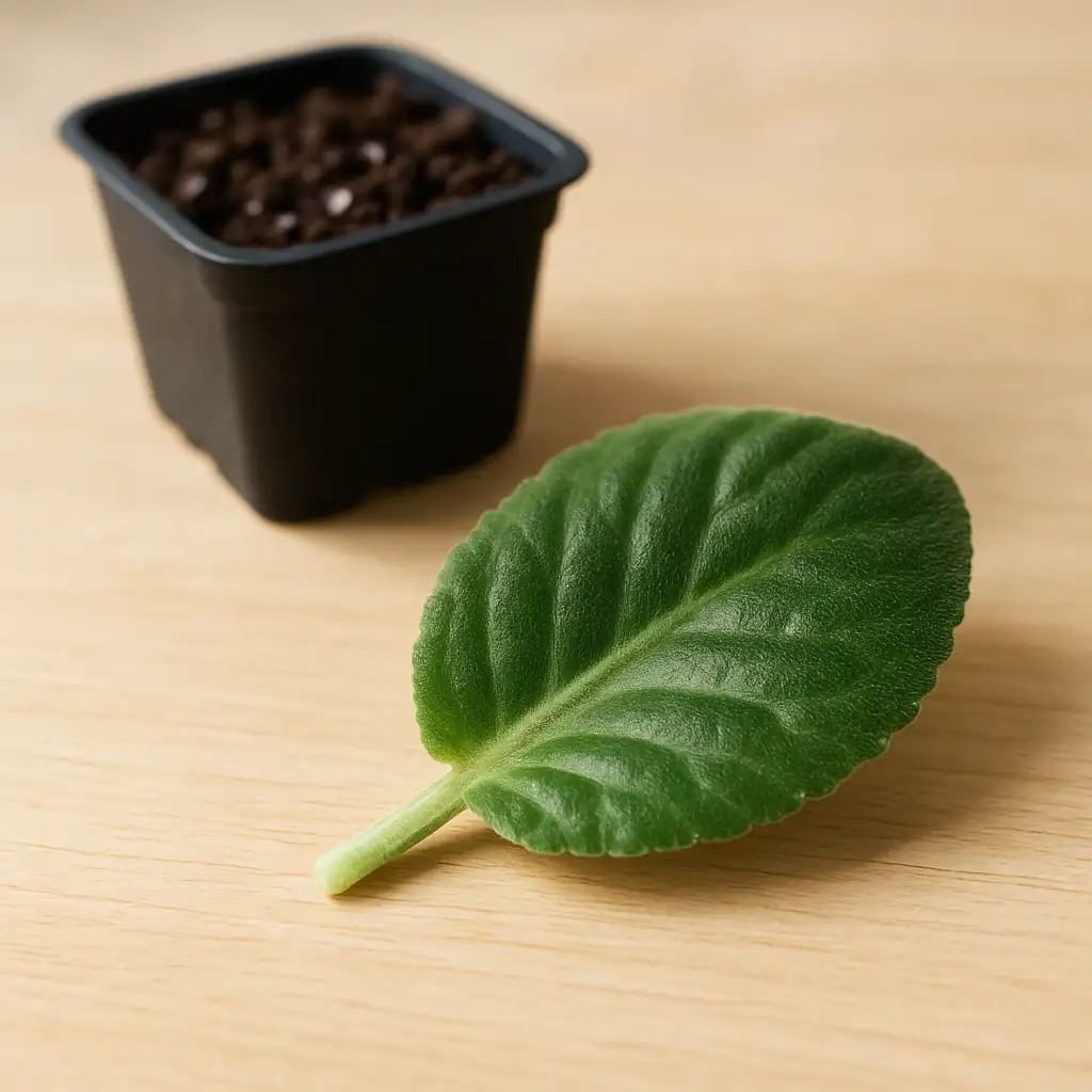 Sinningia speciosa leaf cutting propagation