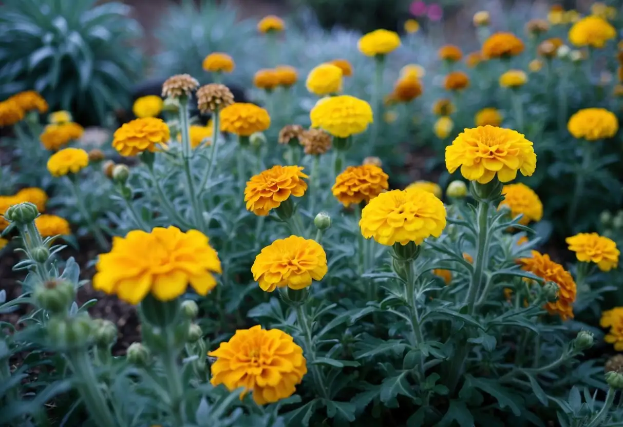French marigold frost cloth