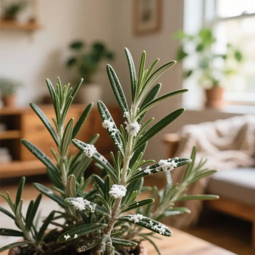 powdery mildew on rosemary
