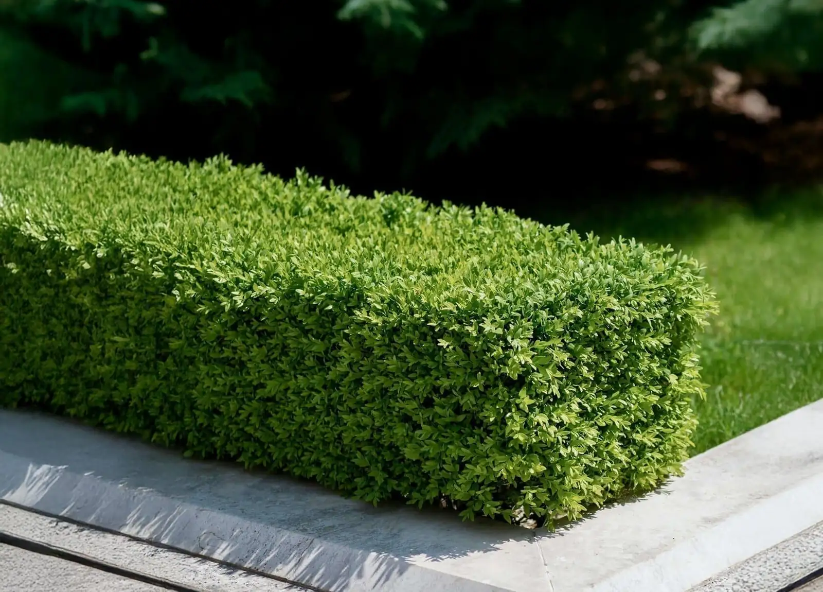 boxwood in sunlight