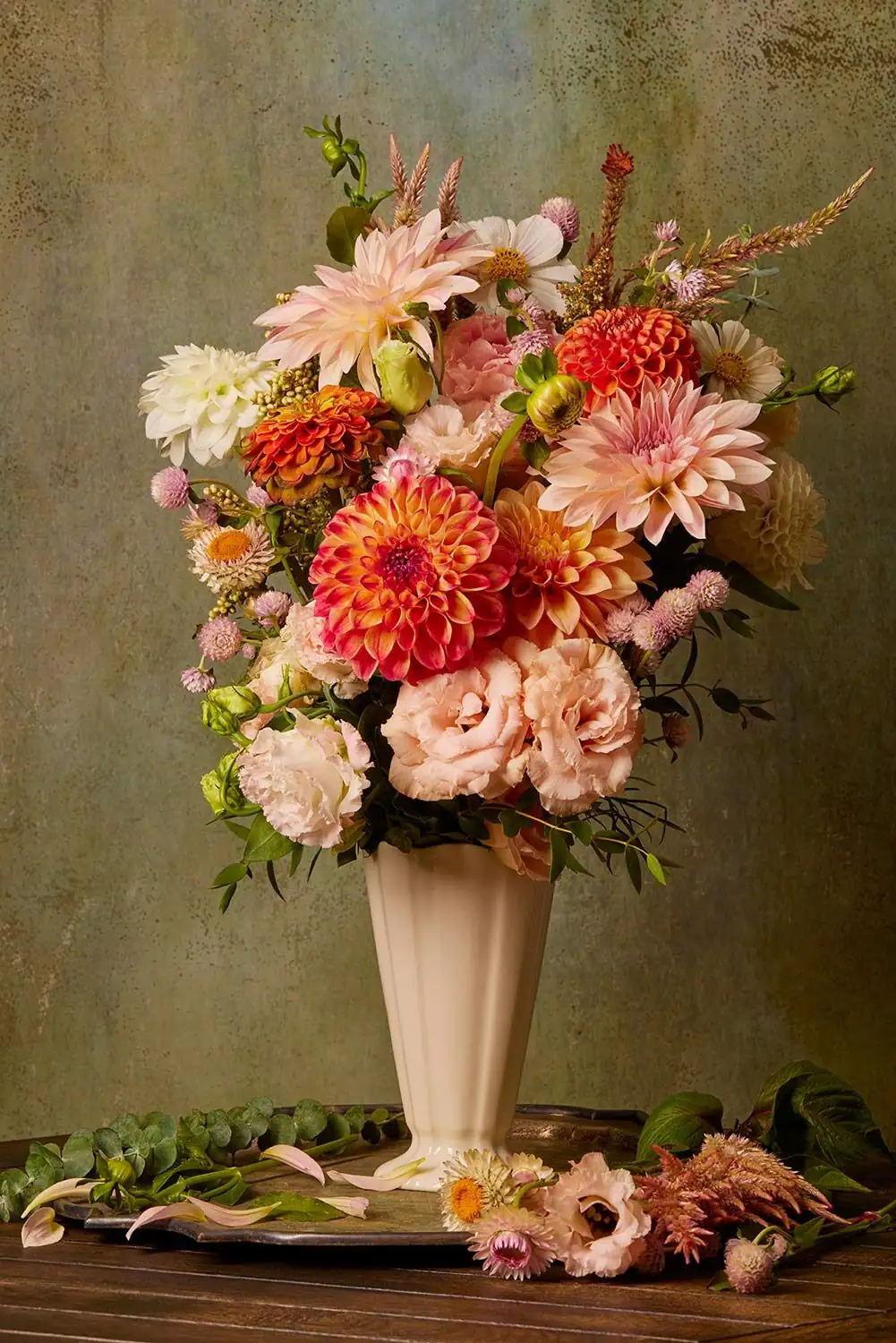 Victorian bouquet with snowdrops