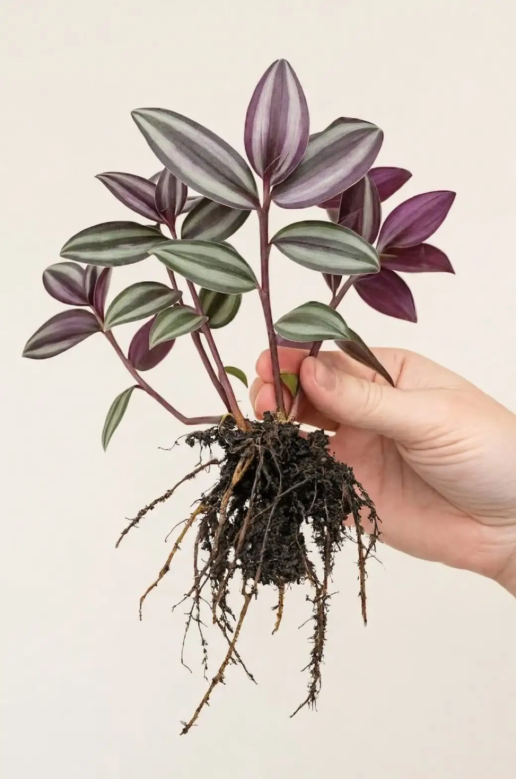 Tradescantia zebrina root rot inspection
