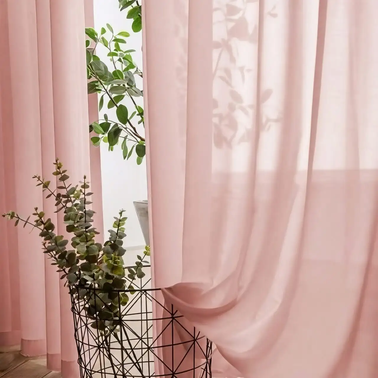 coralberry east window sheer curtain