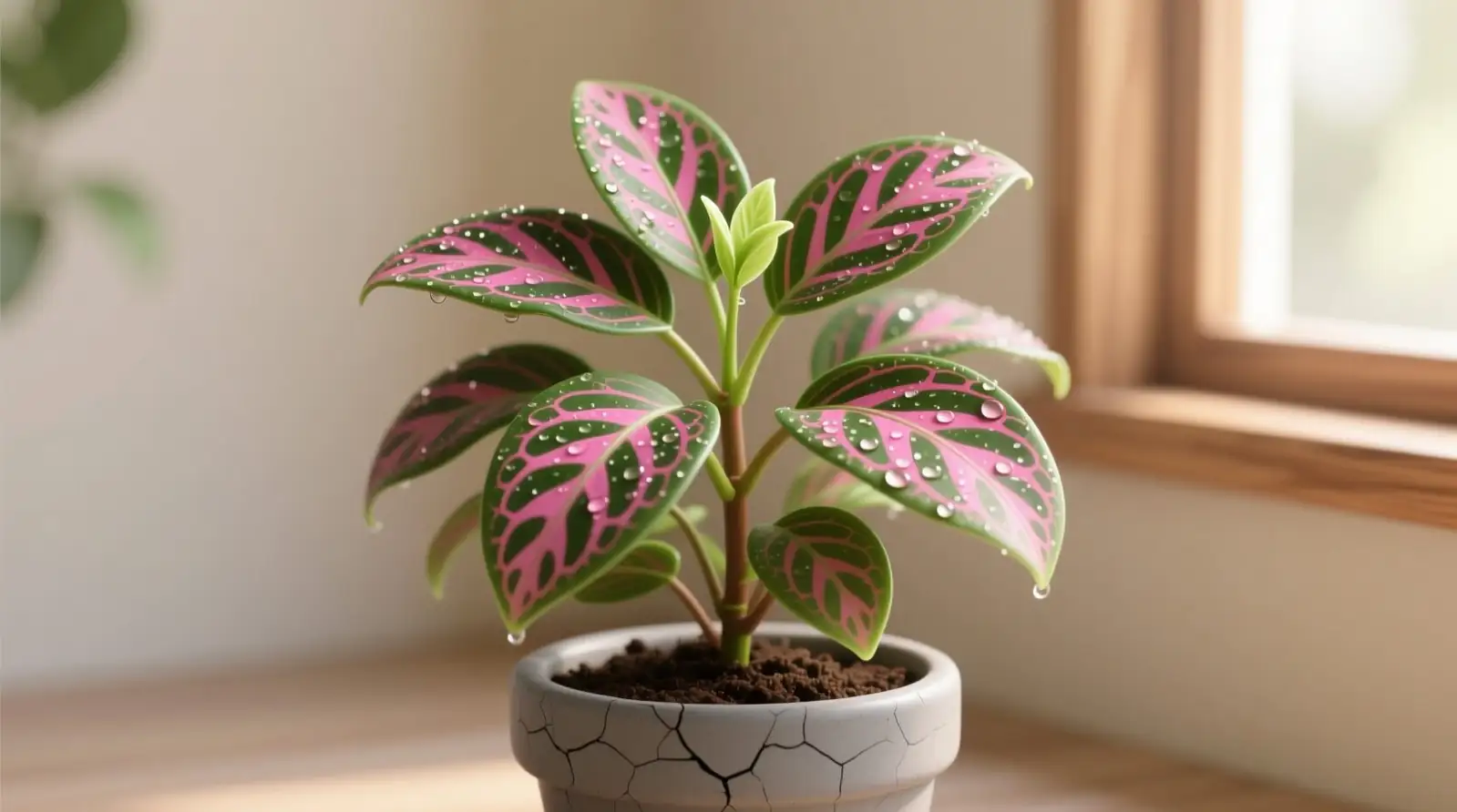 fittonia bathroom windowsill humidity