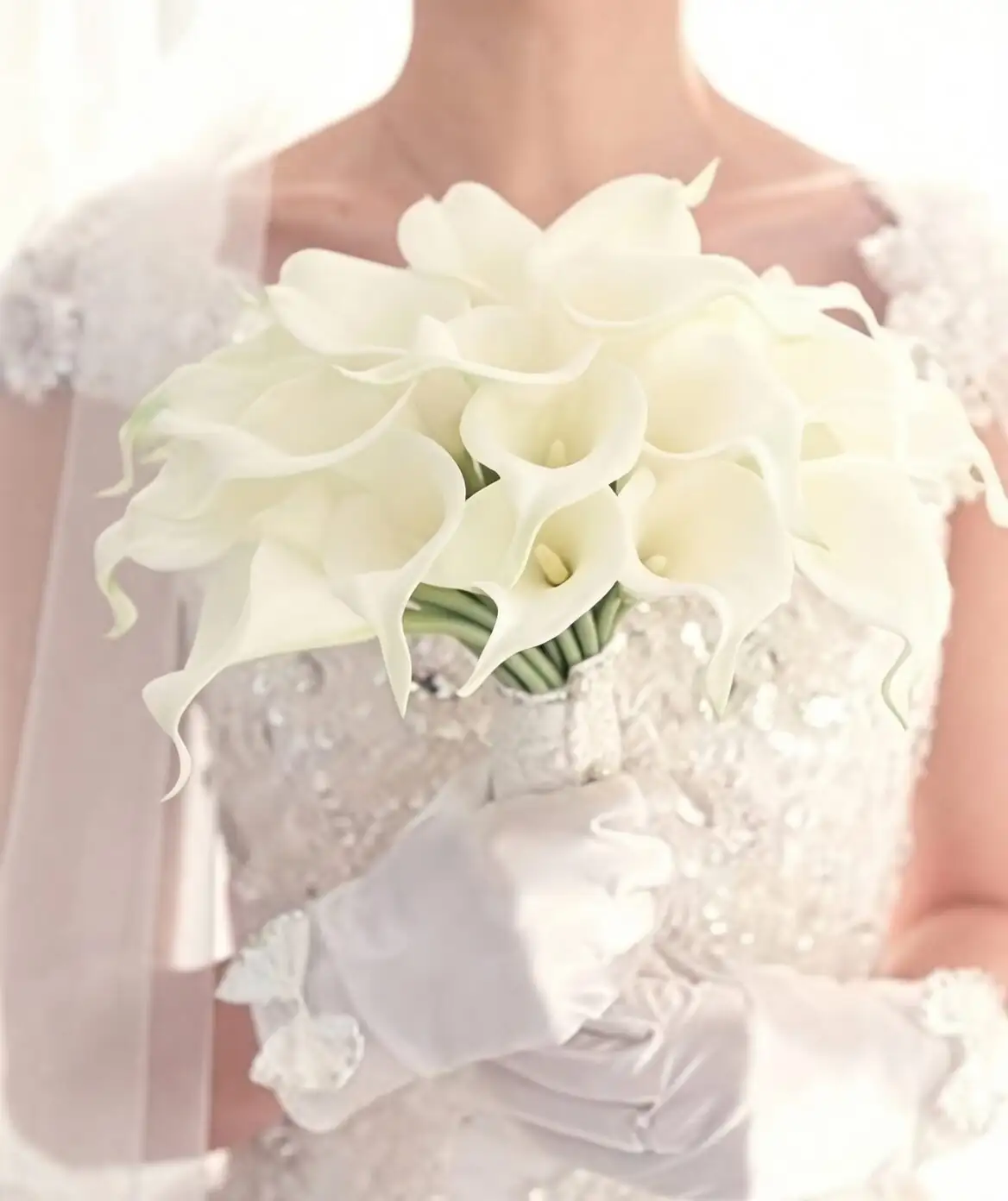 calla lily bridal bouquet white