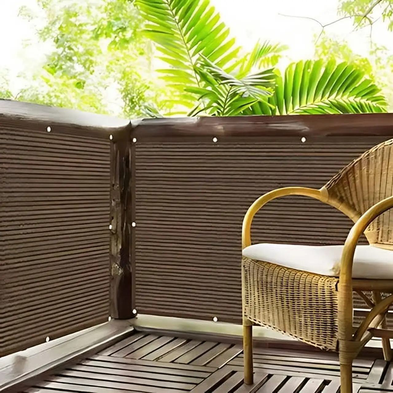 podocarpus balcony shade net summer
