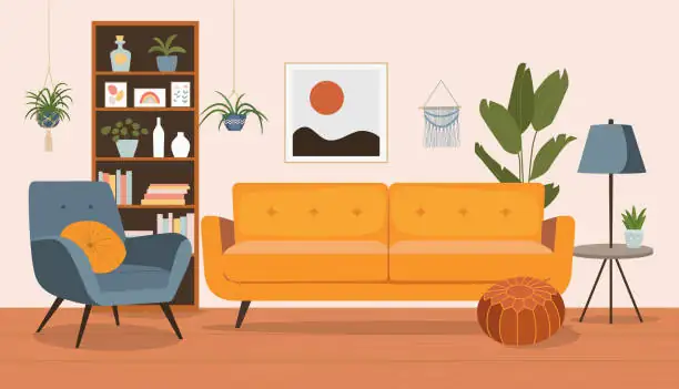 Pilea cadierei on bookshelf living room