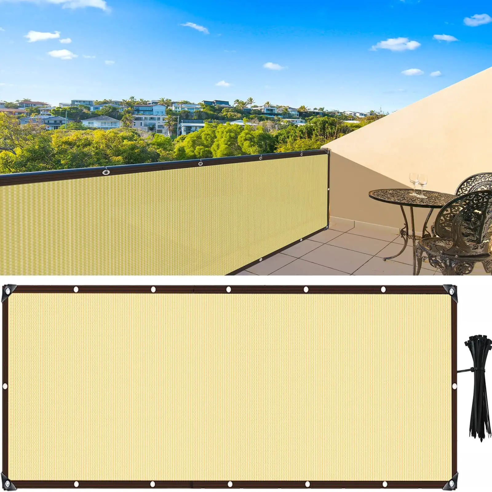 schefflera balcony shade net