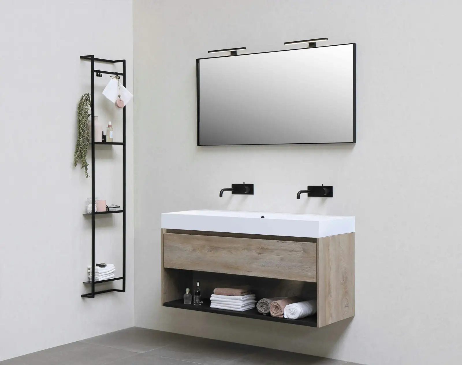 pteris vittata bathroom shelf