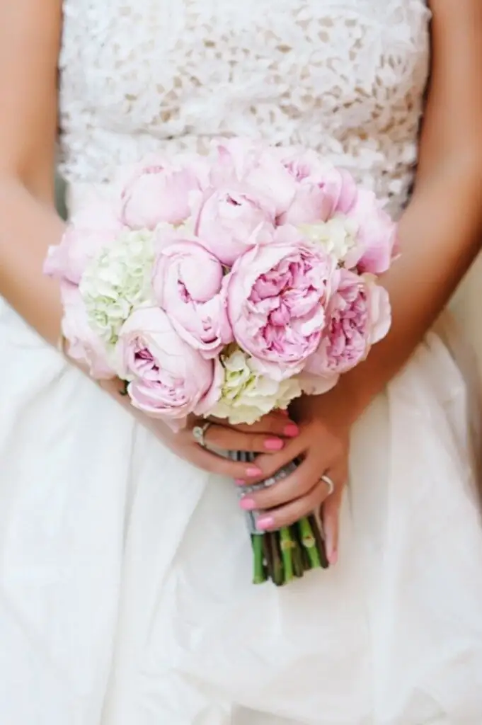 peony bridal bouquet pink