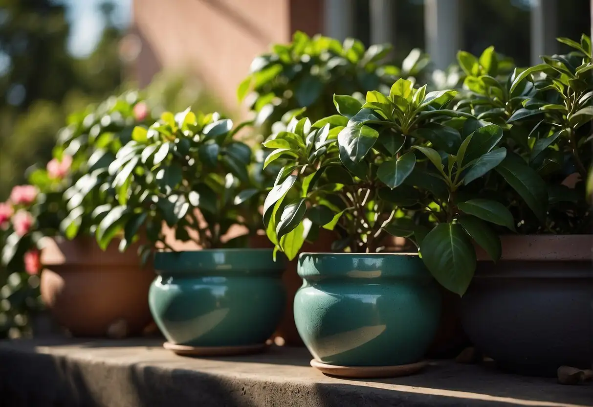 azalea and camellia paired pots