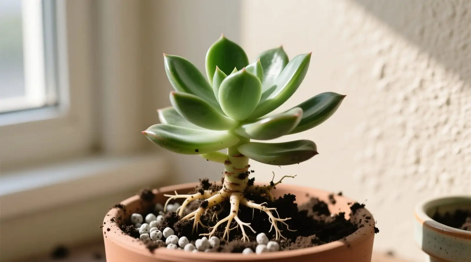 jade plant repotting gritty mix