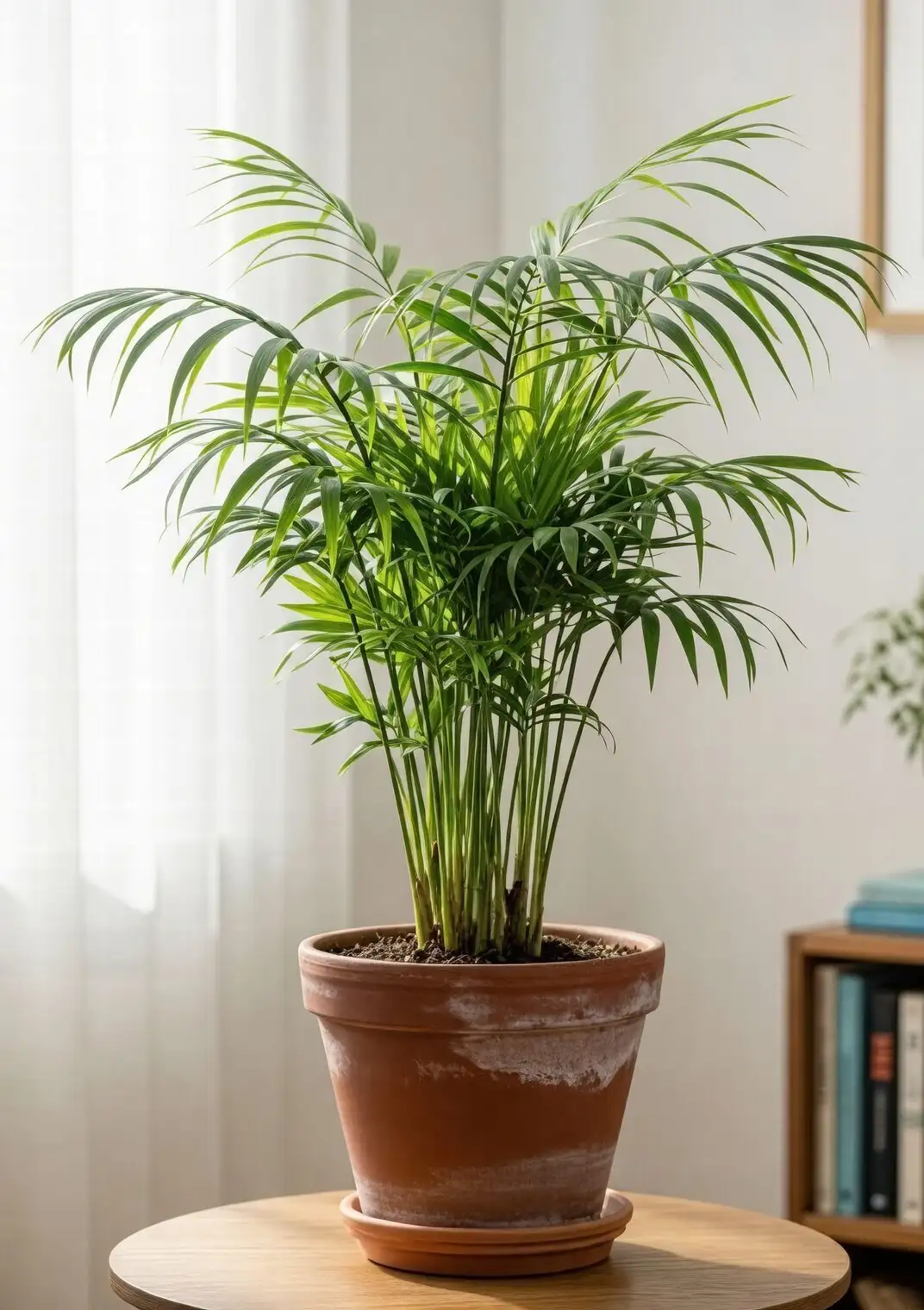 parlor palm tabletop arrangement