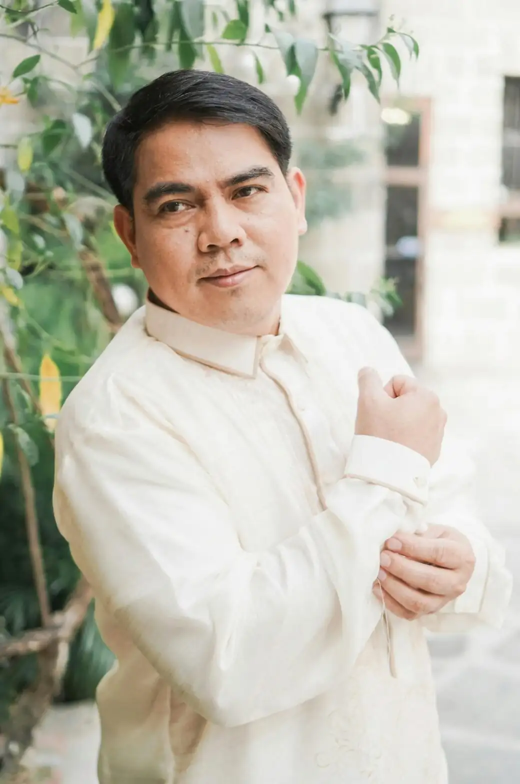 pina cloth barong tagalog portrait