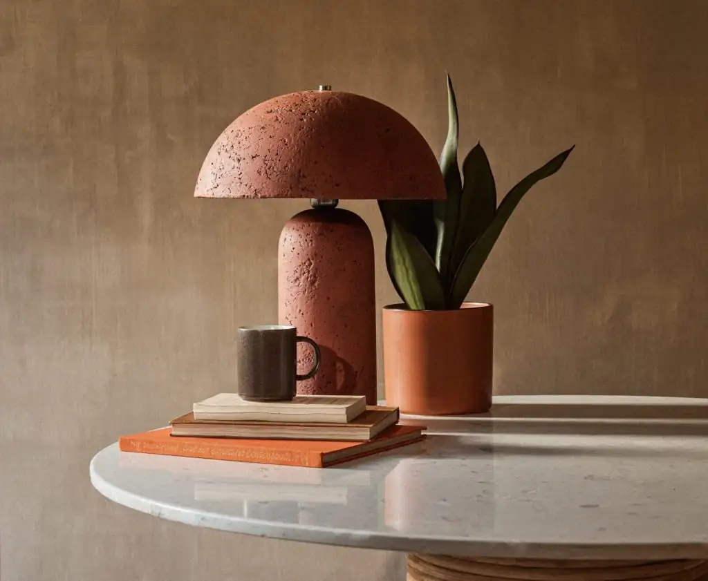 pineapple terracotta pot living room