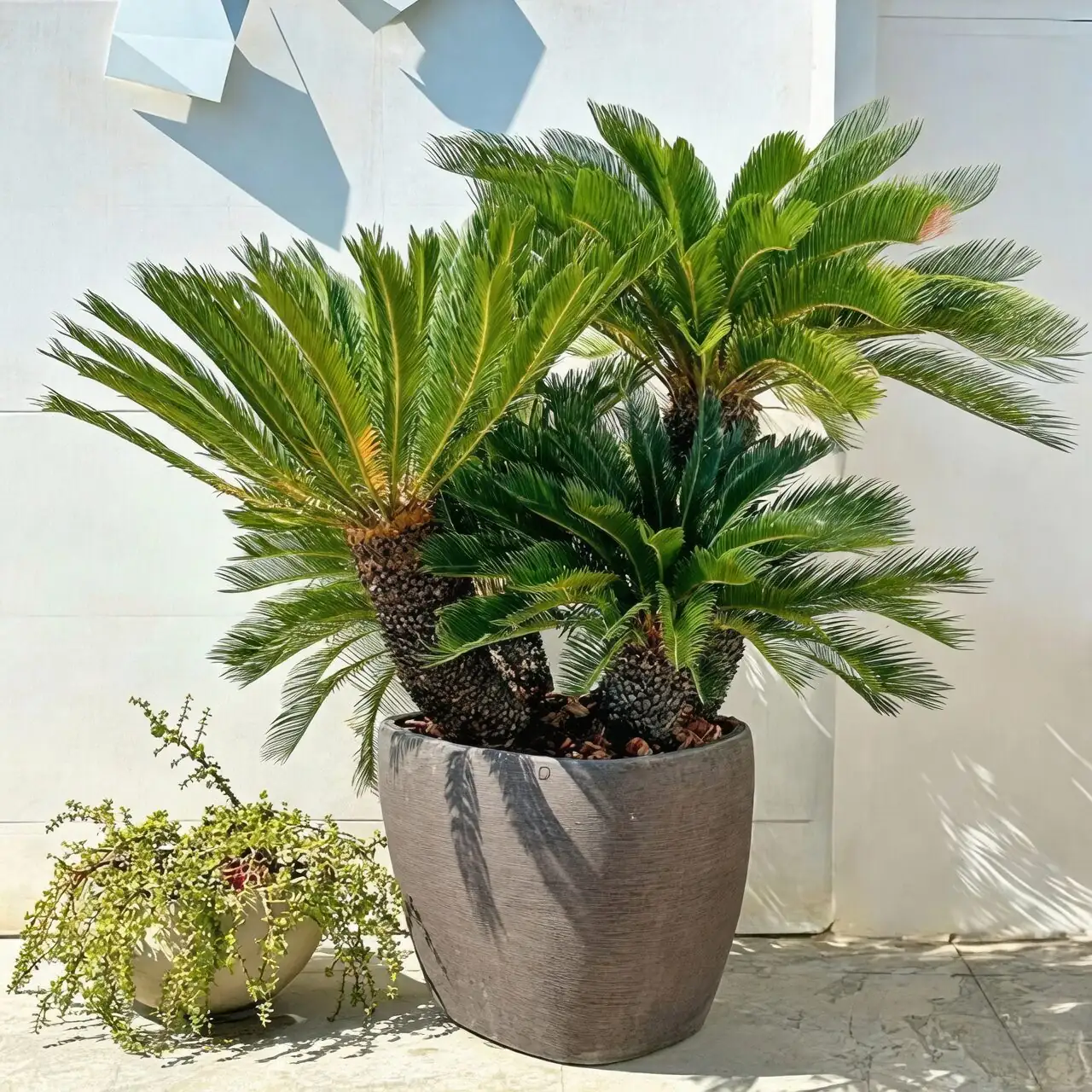sago palm shade cloth midday