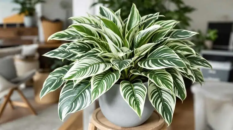 goeppertia roseopicta living room shelf