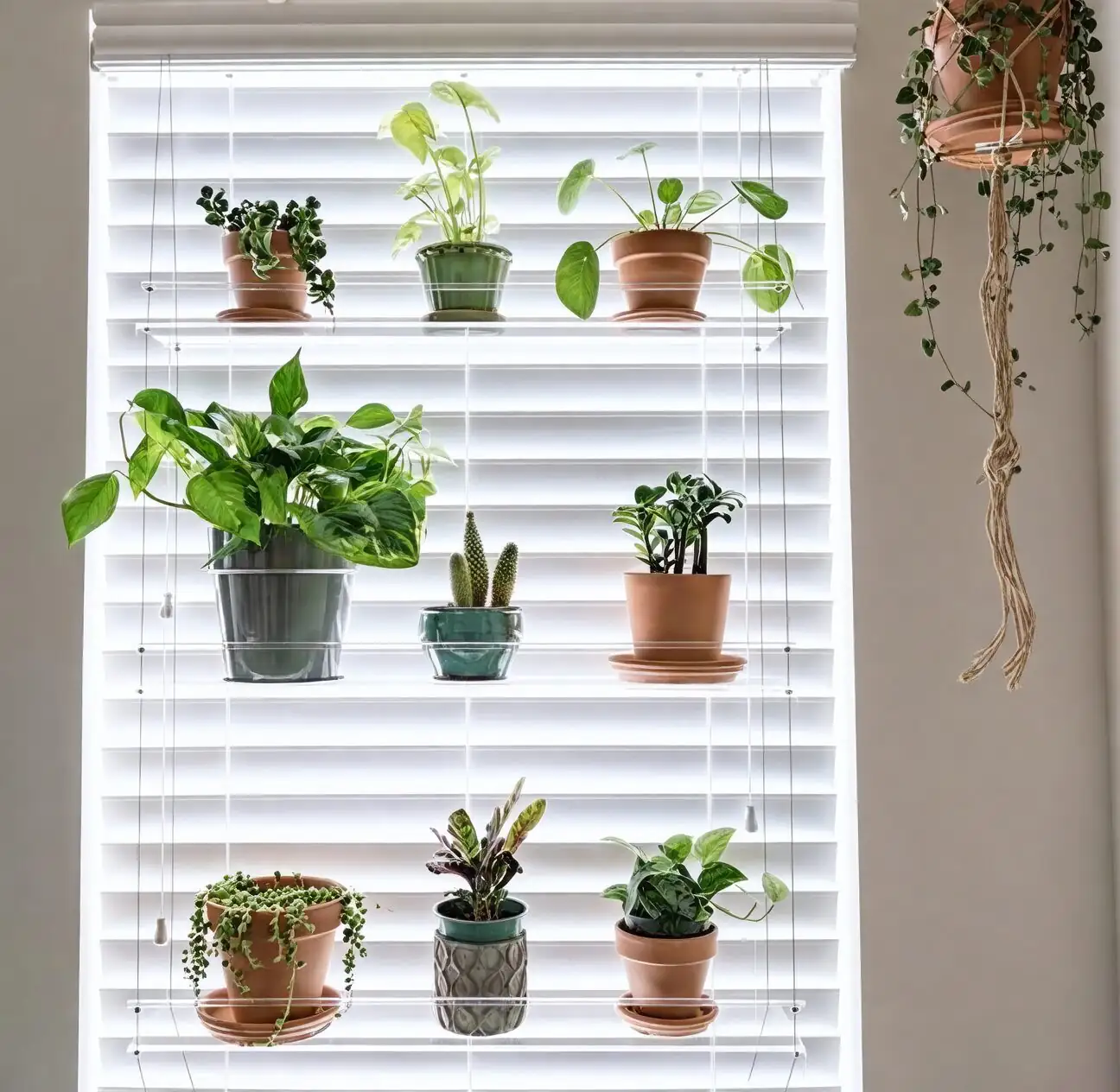 streptocarpus wall shelf bright window