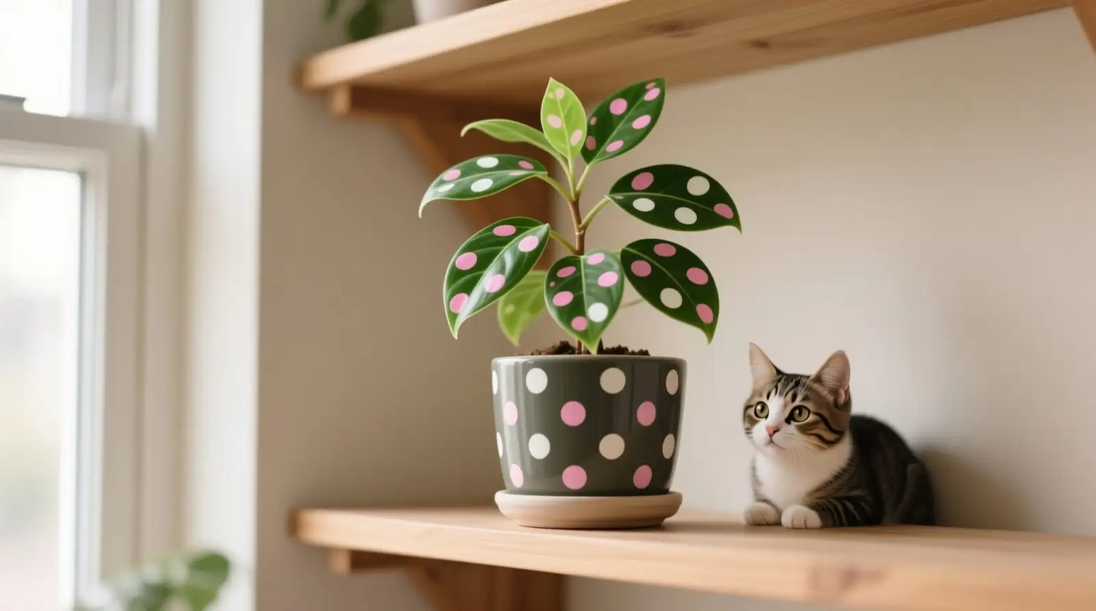 Color Pop, Pet Safe: Styling Polka Dot Plants in Homes with Curious Cats and Dogs