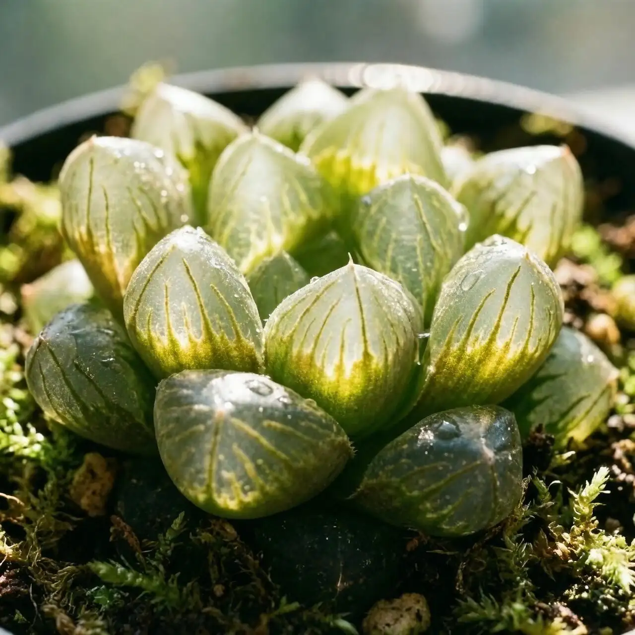 Haworthia cooperi macro focusing rail