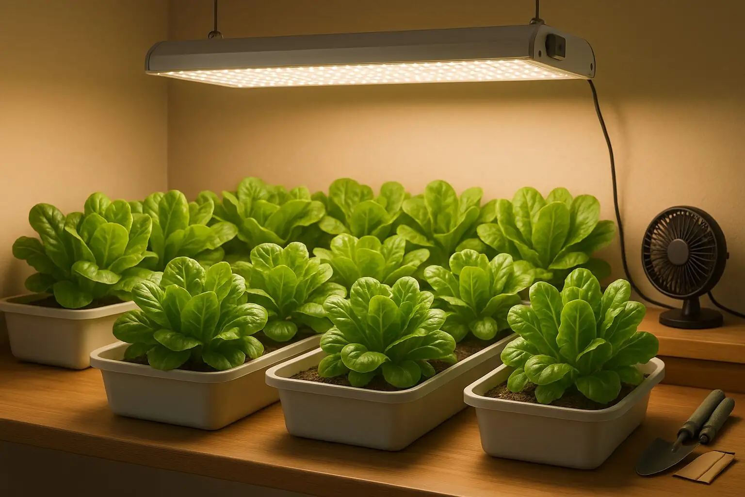 kumquat under LED grow light