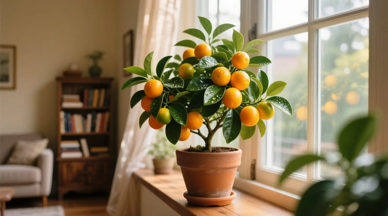 kumquat by east-facing window