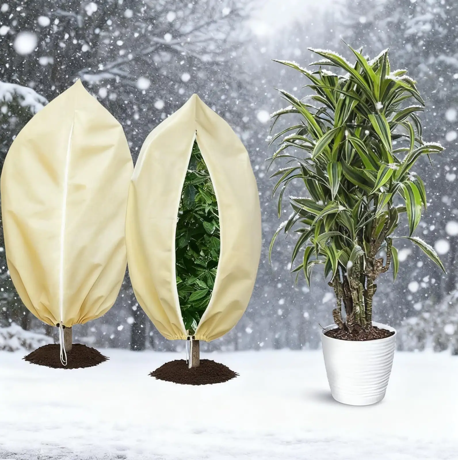 kumquat potted frost cloth wrap