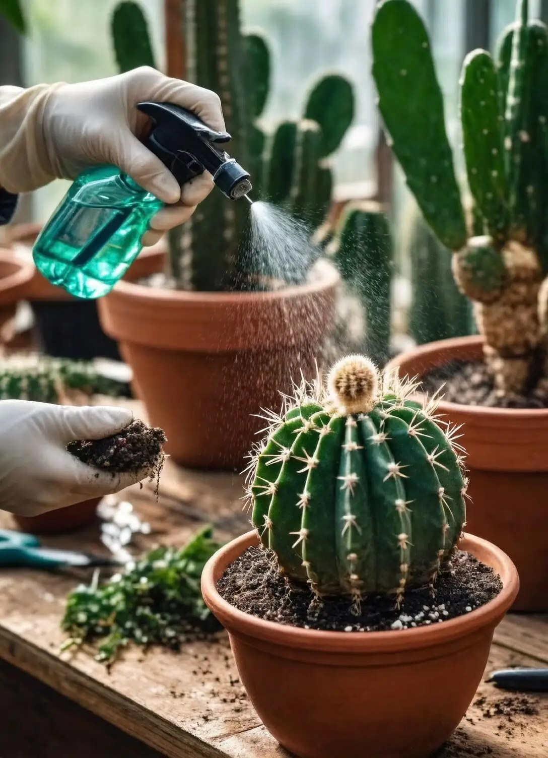 golden barrel cactus grafting on rootstock