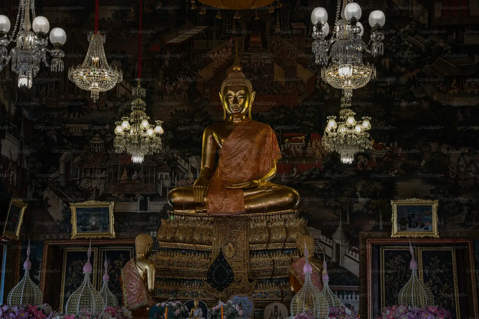 buddha's hand altar offering temple