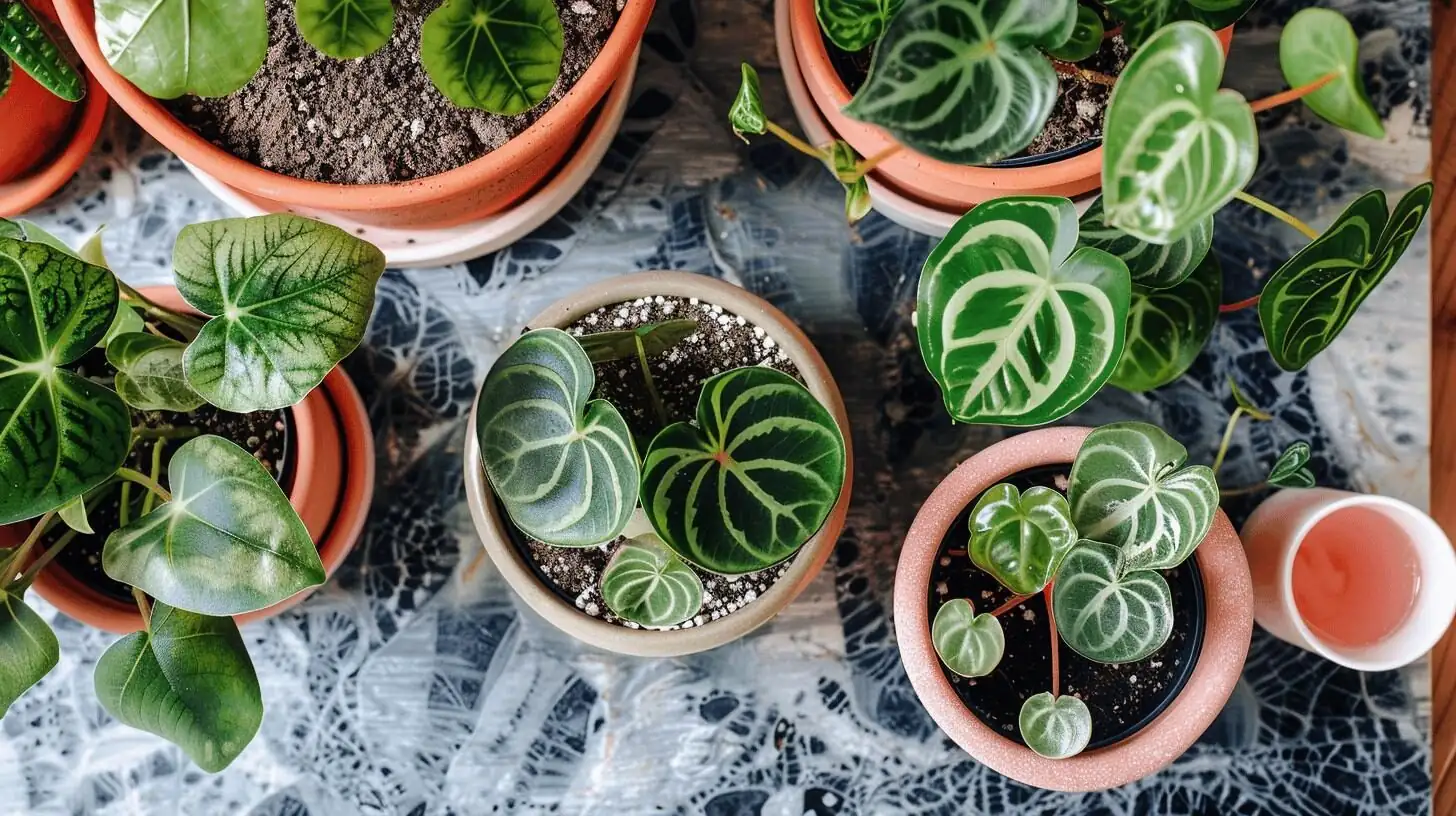 watermelon peperomia repotting airy mix