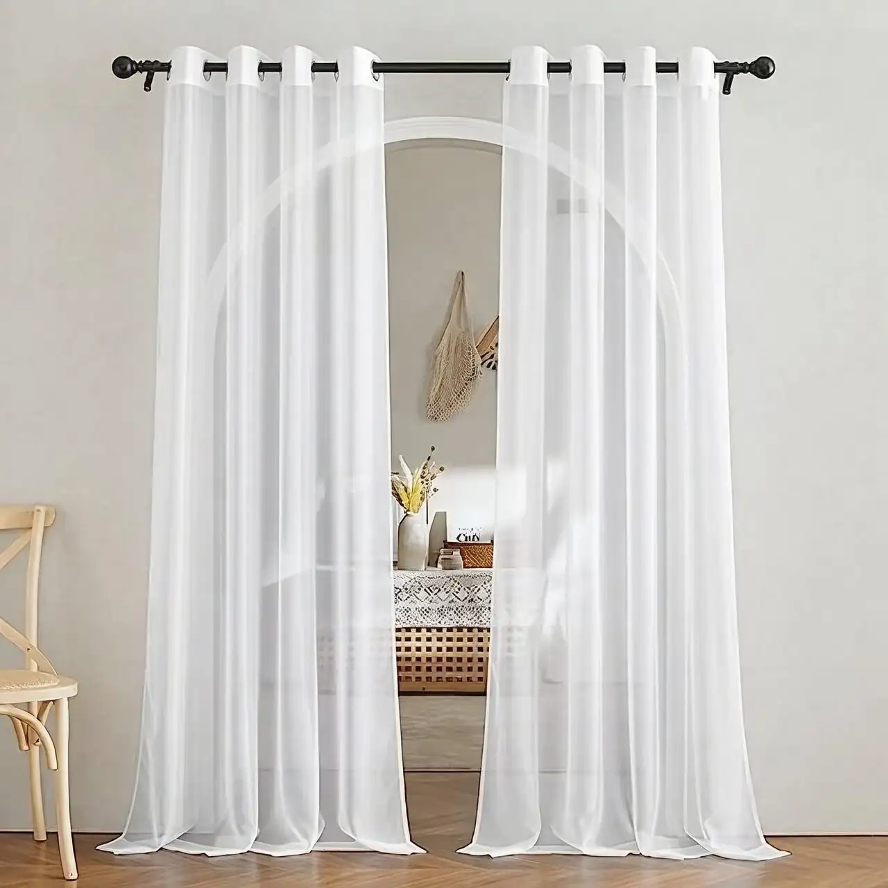 podocarpus south window sheer curtain