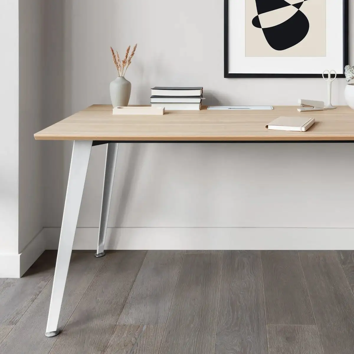 podocarpus paired glass cylinders desk