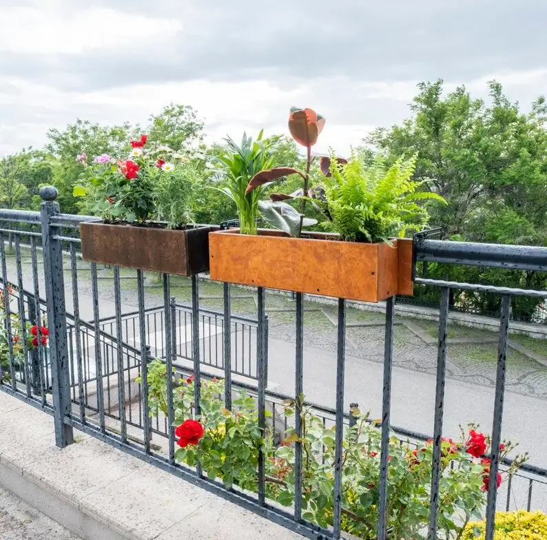 verbena balcony planters apartment view