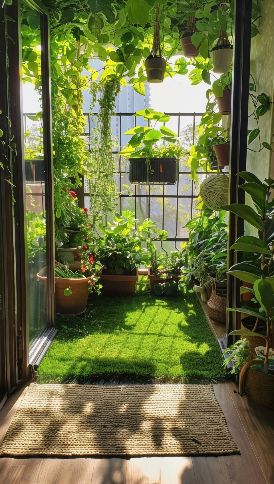 small apartment garden setup