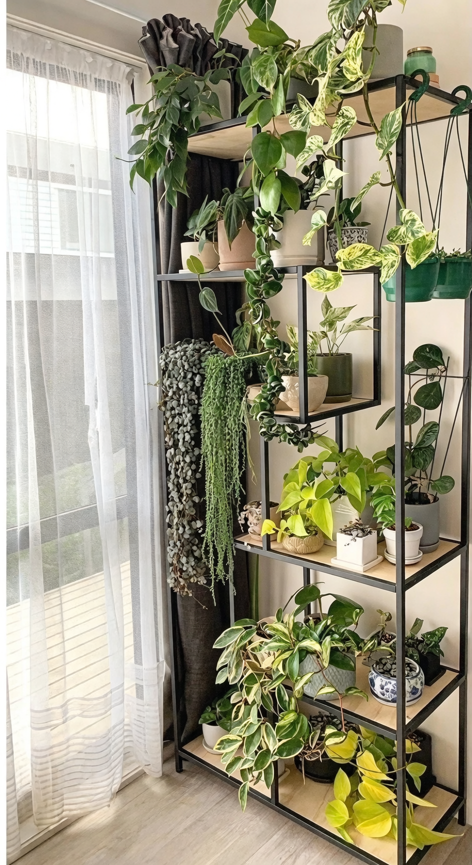 小空间大作为：在租房中打造垂直植物角的妙招