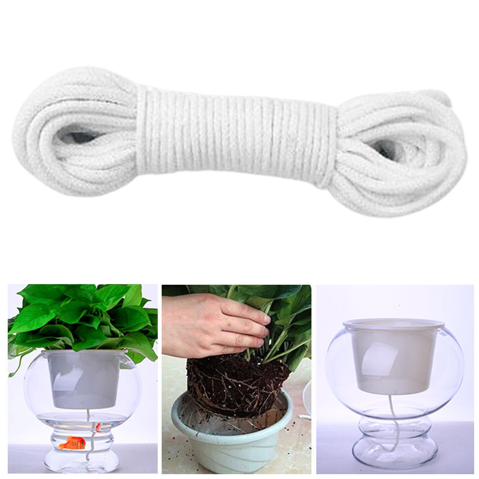 cotton string plant watering method