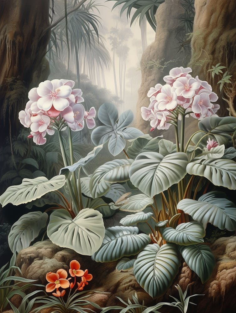 african violet historical illustration