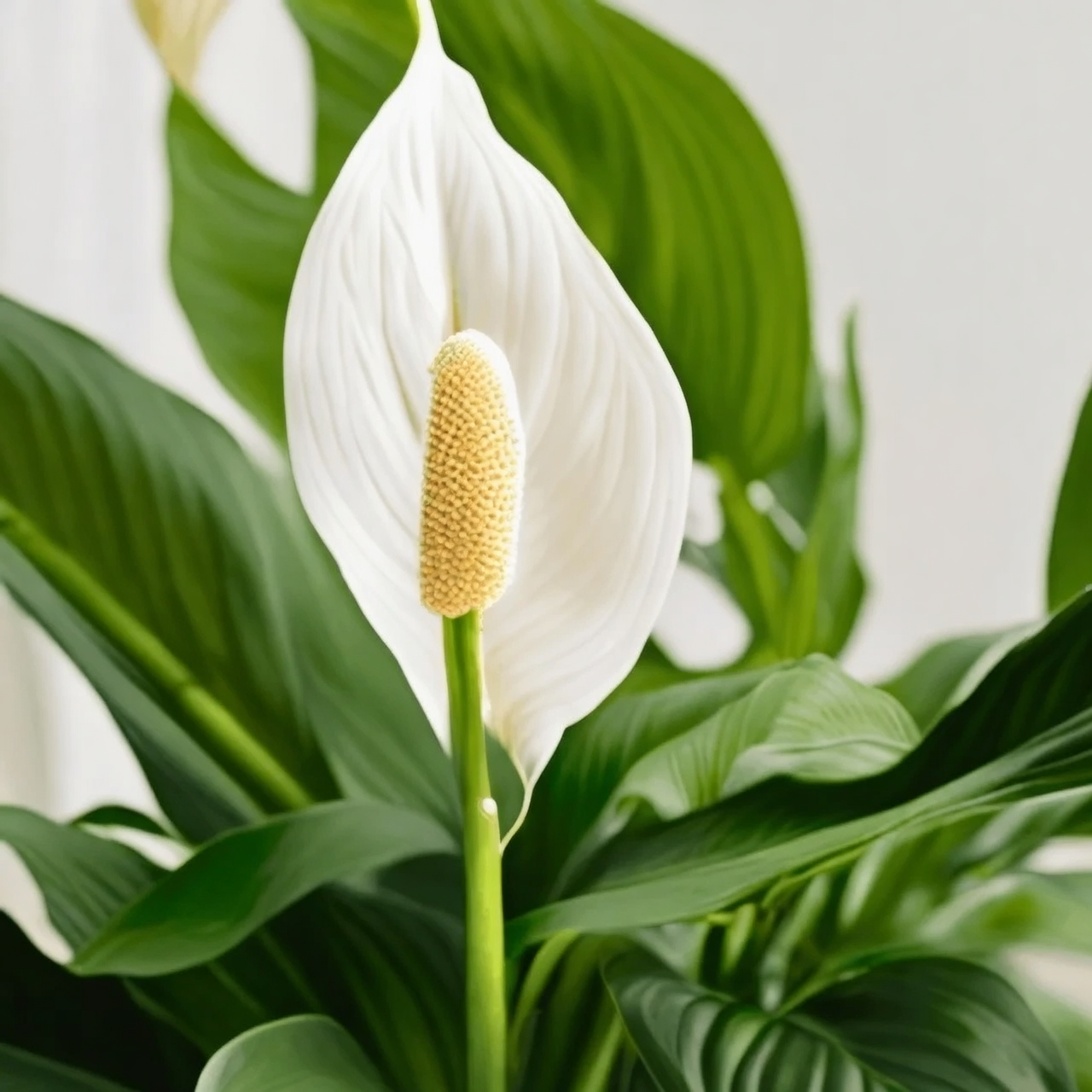 peace lily spathe and spadix