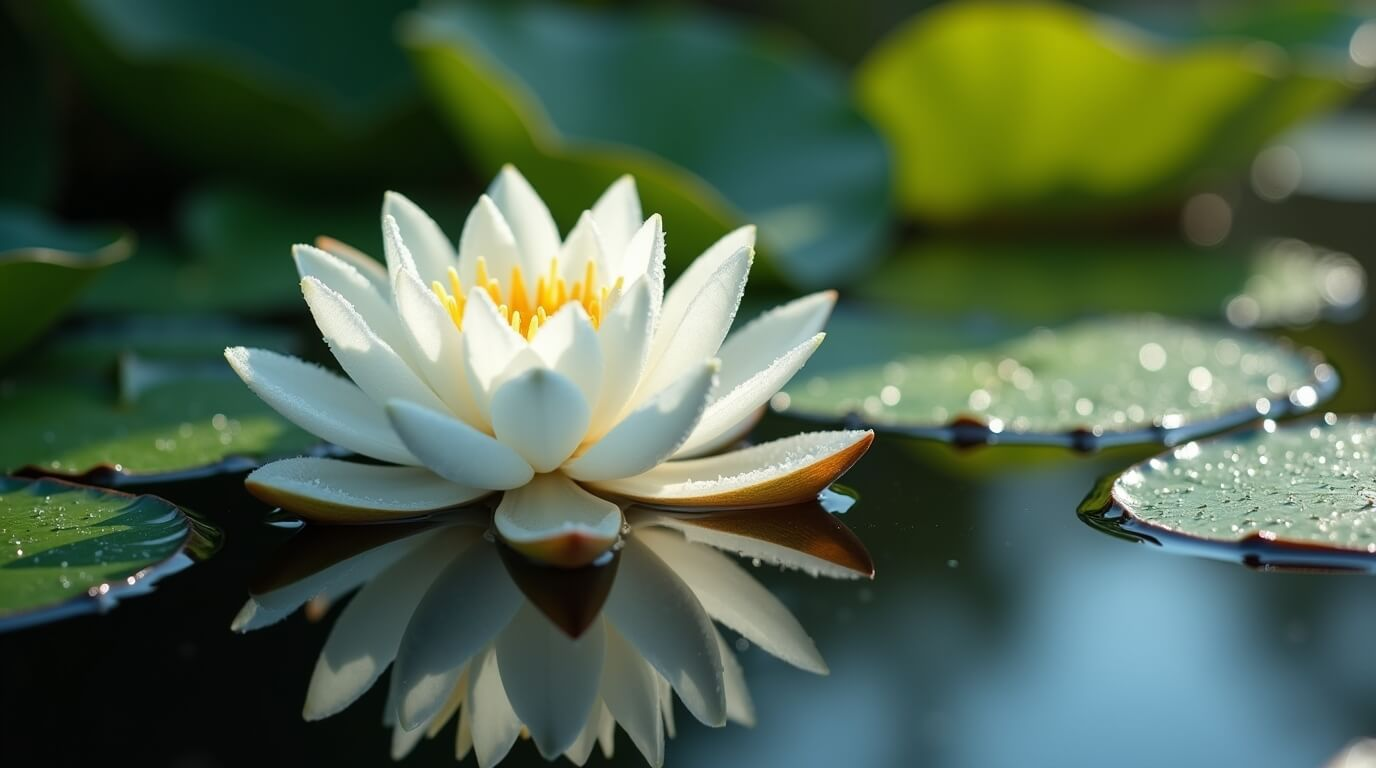 peace lily bathroom sink