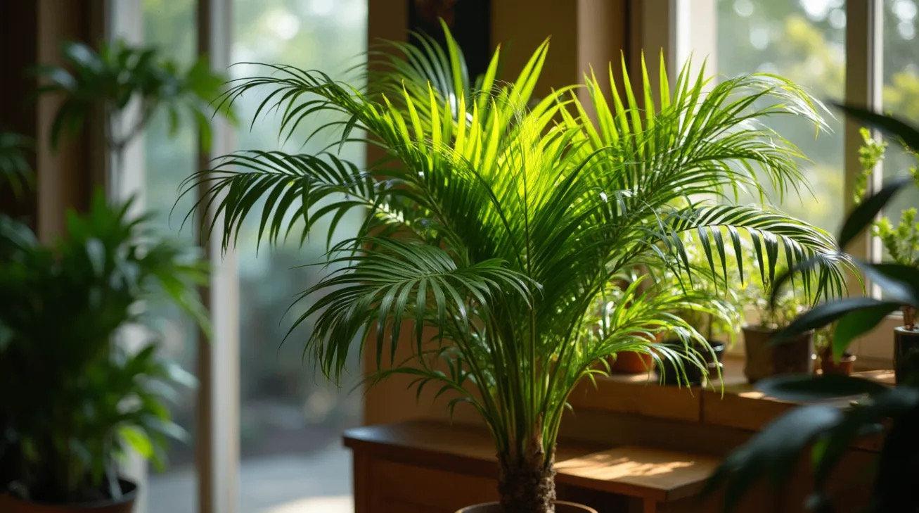 areca palm air purifying indoor