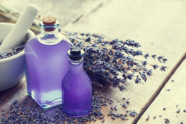 lavender essential oil bottle