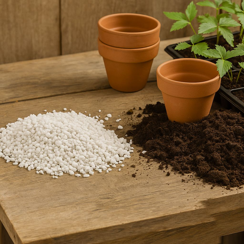 sunflower potting mix with perlite
