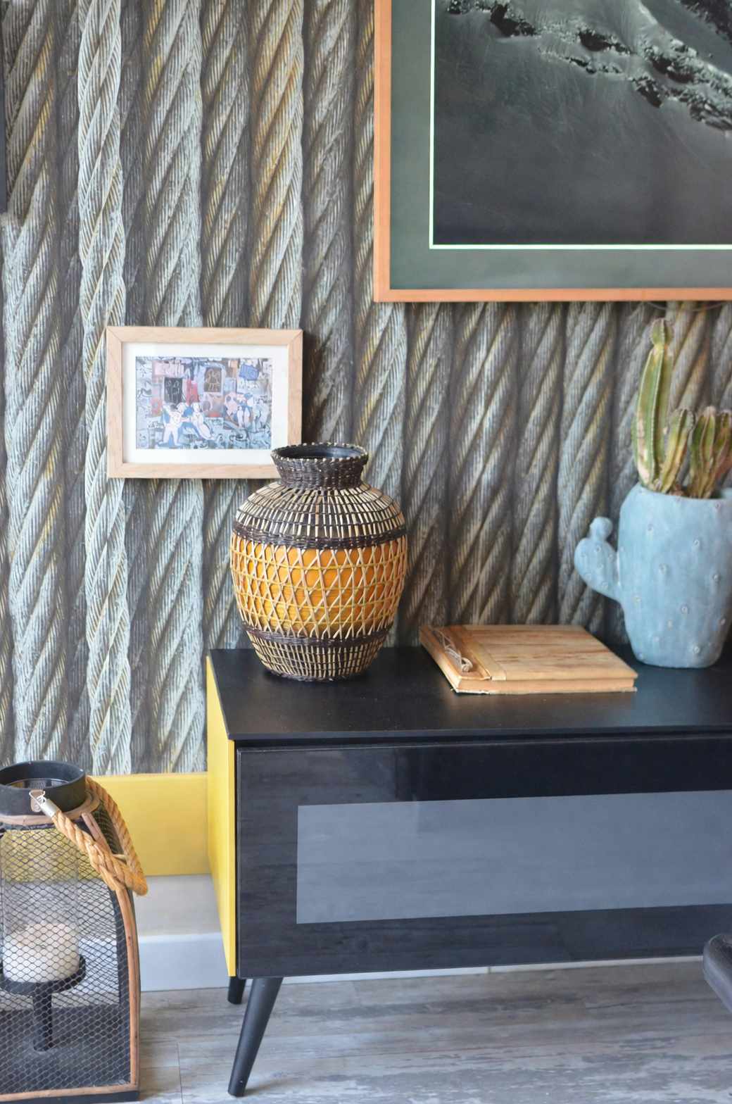 cyclamen in glass plant cabinet