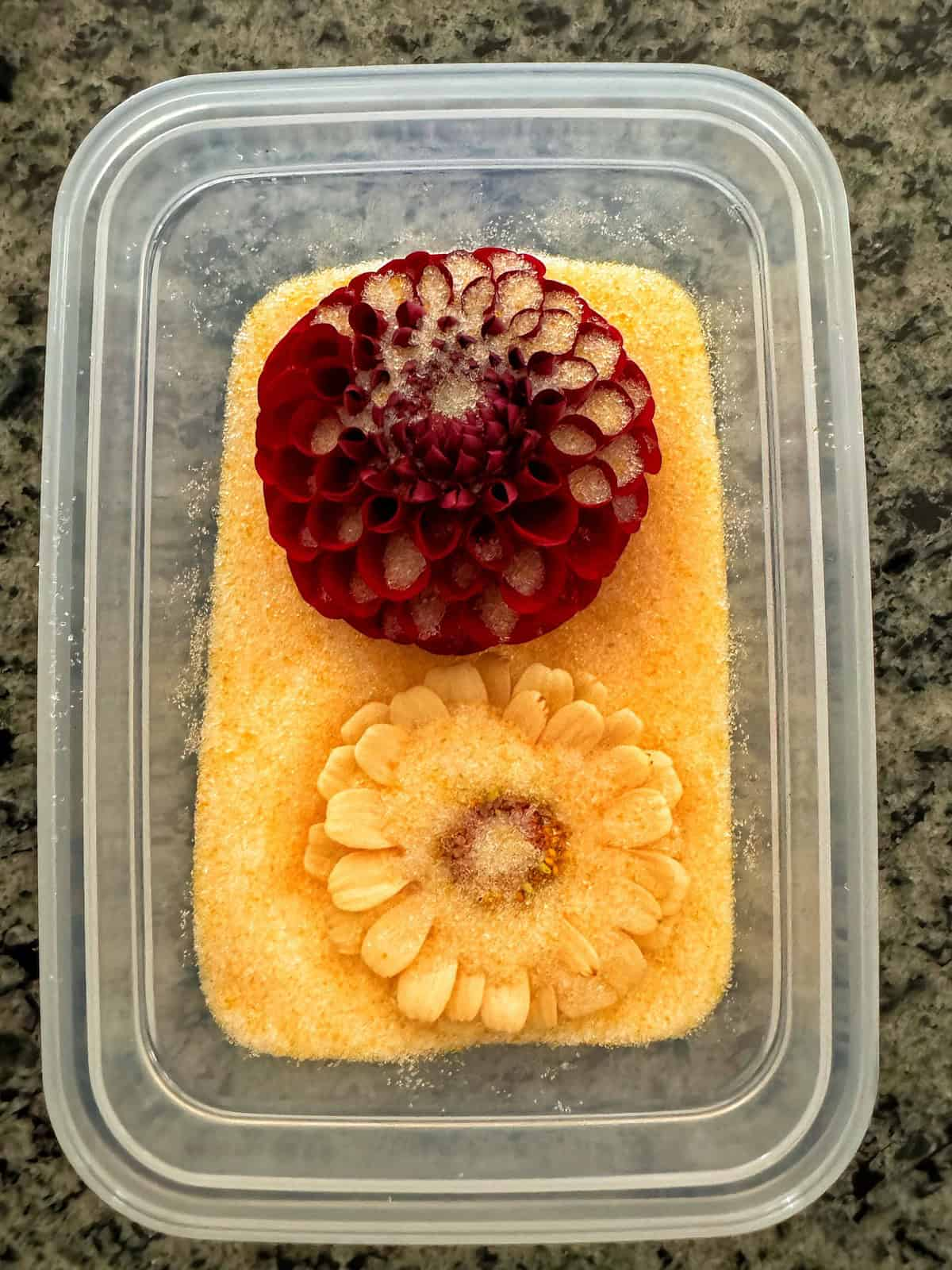 African marigold silica gel drying