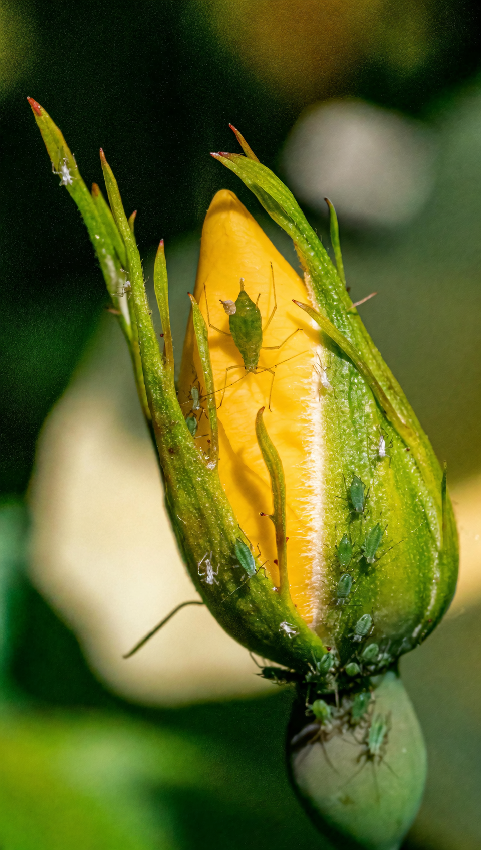 aphids on phlox flower buds