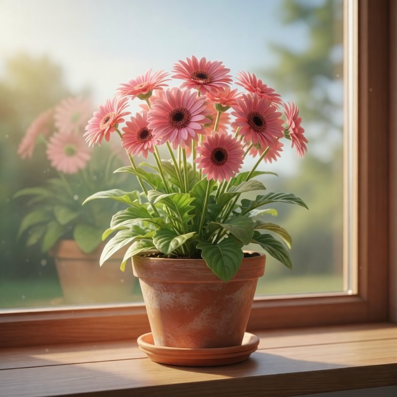 gerbera daisy gentle fan airflow